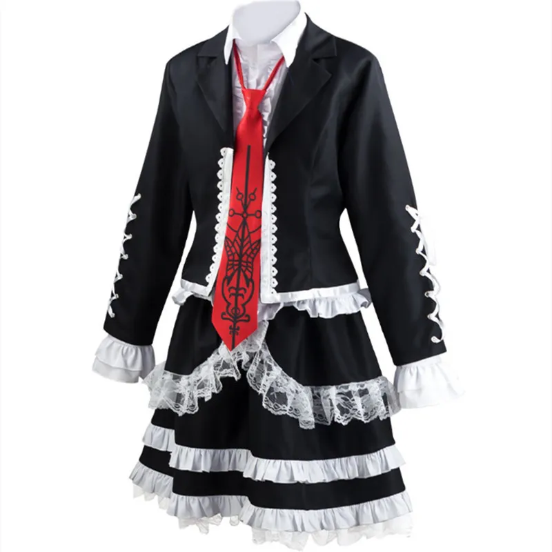 Платье DanganRonpa yasuhiro taeko женский костюм для косплея школьная одежда Celestia Ludenberg Gaming