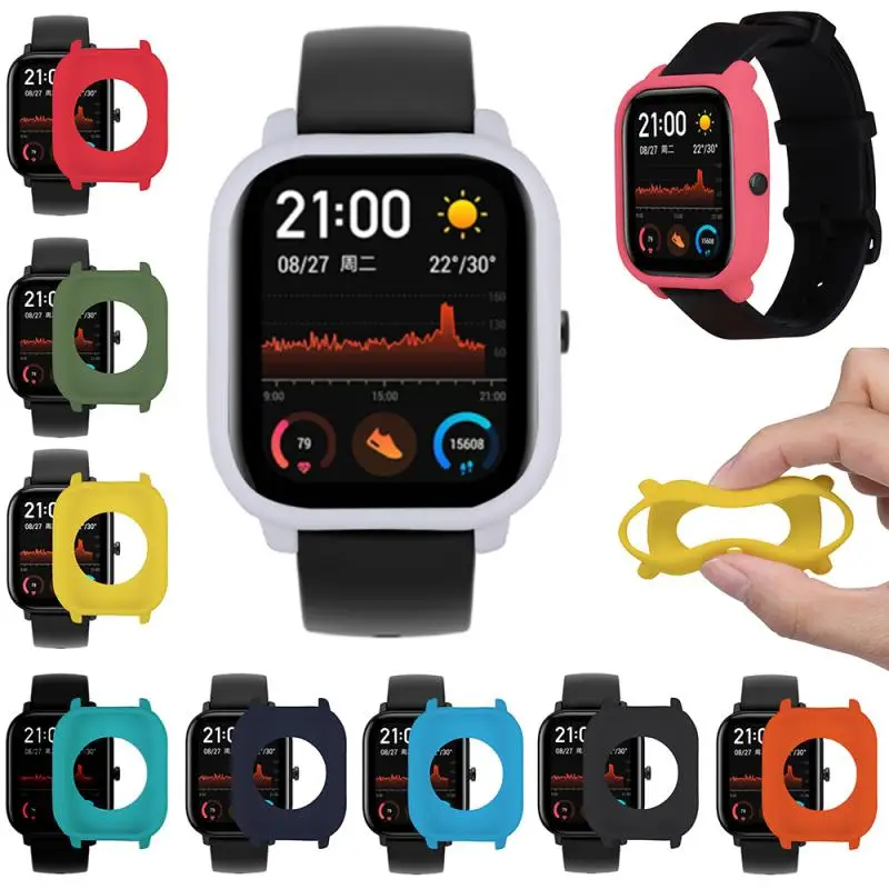 

New Protective Case For Xiaomi Amazfit GTS Watch Soft Silicone Shell Frame Bumper Protector For Huami Amazfit GTS Accessories