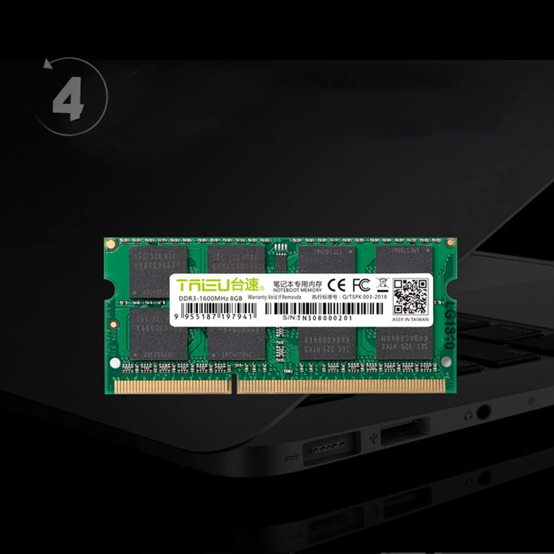 

HOT-TAISU DDR3 8GB Laptop 1600 MHz Ddr3L RAM Notebook Memory