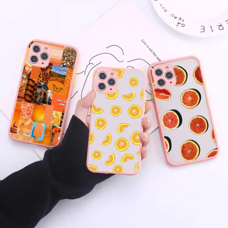 

Fruit Wallpaper Phone Case Transparent Matte For IPhone 7 8 11 12 S Mini Pro X XS XR MAX Plus Cover Shell