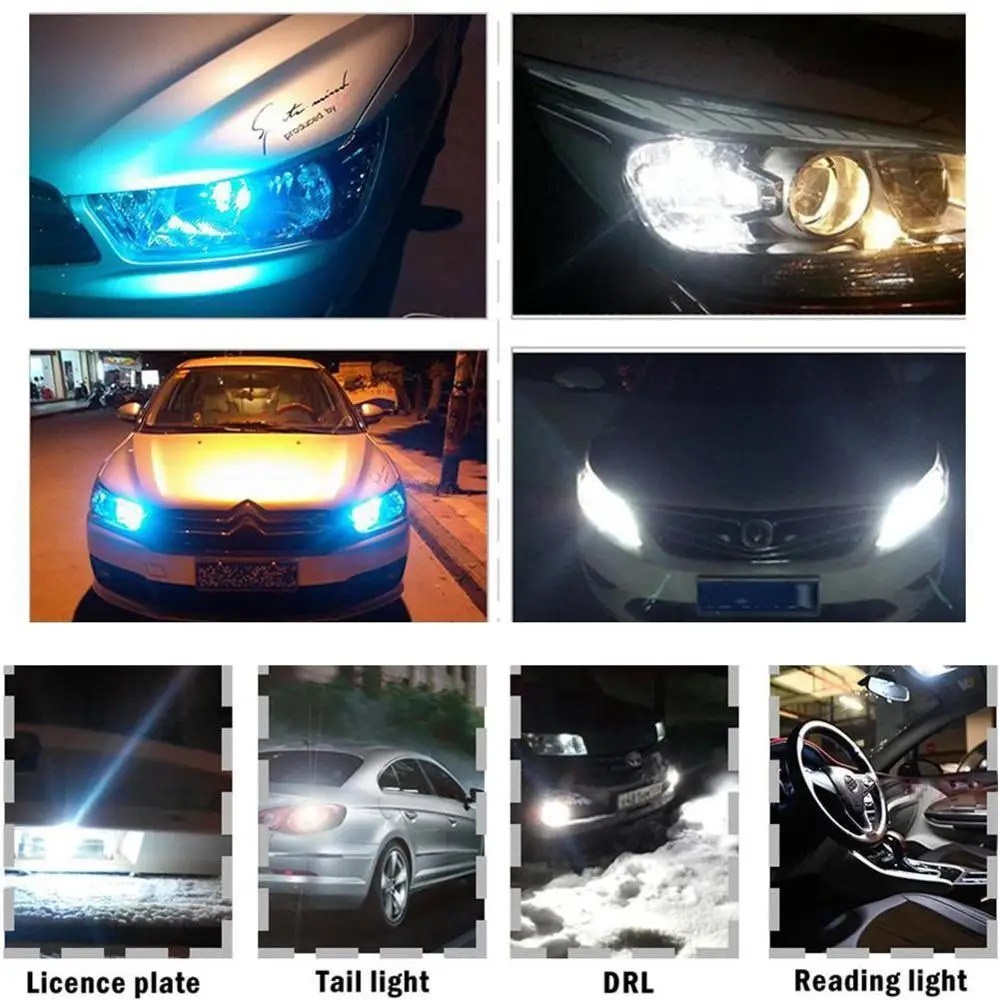 4 шт. 2019 3030 SMD 350LM T10 W5W светодиодный Габаритные фонари для автомобиля лампа чтения