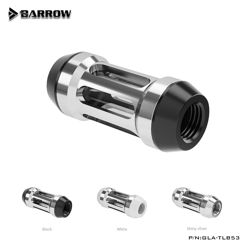 

Barrow water cooler PC dual female G1/4 filter,GLA-TLB53 black/silver /white RGB PC computer accessories seiko edition fittings
