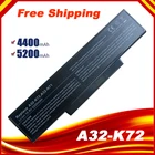 Аккумулятор для ноутбука A32-K72 для asus K72N K72S K73J K72D N71 N73 K73 X77 A72 X72 K72 A73 N71J X73 K72P N73F X73S X7CS K72K