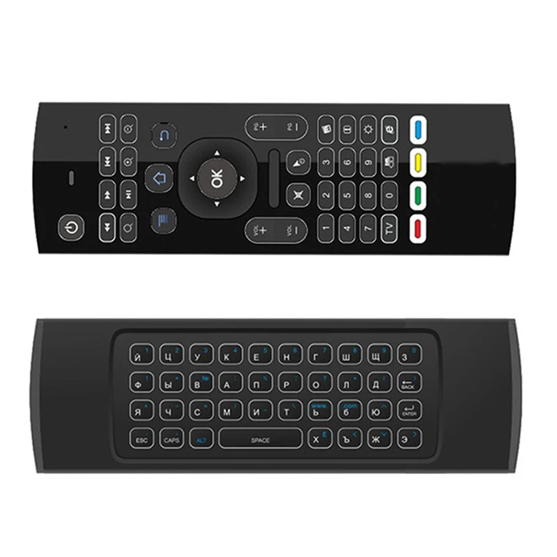 Mx3 Русская клавиатура Air Mouse 2 4G мини подсветка Беспроводная Дистанционное