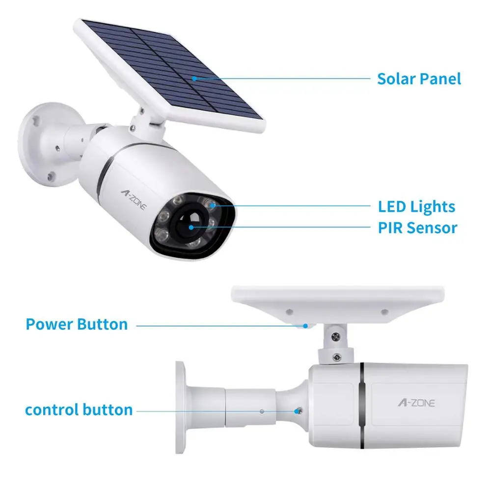 Светодиодный фонарь для наружного видеонаблюдения с датчиком движения IP66