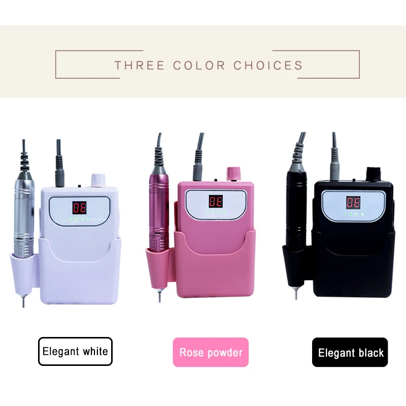 LCD цифровой 30000 об/мин оборудование для маникюра Инструменты портативная