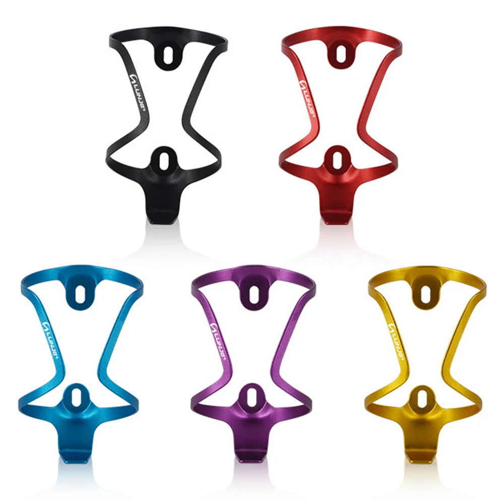 

LUNJE Bike Water Bottle Cage Aluminum Alloy Bicycle Kettle Rack Ultra-Light Cup Holder For Outdoor Cycling Riding Accessories