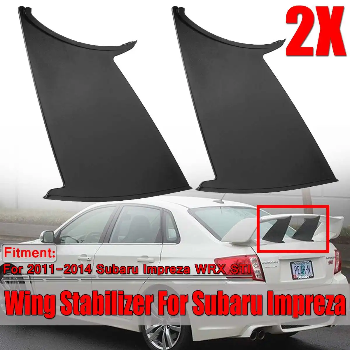 Высококачественный автомобильный стабилизатор заднего крыла Spolier для Subaru Impreza WRX