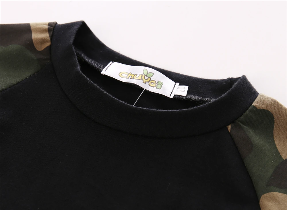 2021 Hot Selling Fashion Baby Boy Clothes set Long-sleeved camouflage T-shirt+Pants 2pcs Newborn Girl Clothing Set Outfits | Детская