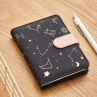 notebook agenda planner starry sky pattern a6 small diary fullyear planner undated dailymonthly 2021 plan leather agenda agenda