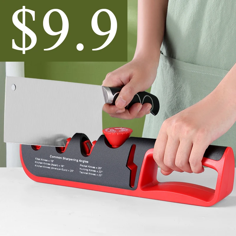 

4 in 1 Knife Sharpener Household professional whetstone adjustable grinder Kitchen Tool Quick Sharpening stone High Precision
