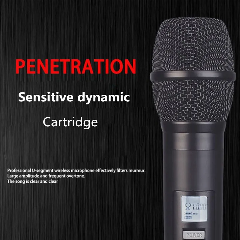 Finlemho UHF Wireless Microphone Home Karaoke Studio Recording Professional Dynamic Vocal System For Singging Conference Set | Электроника