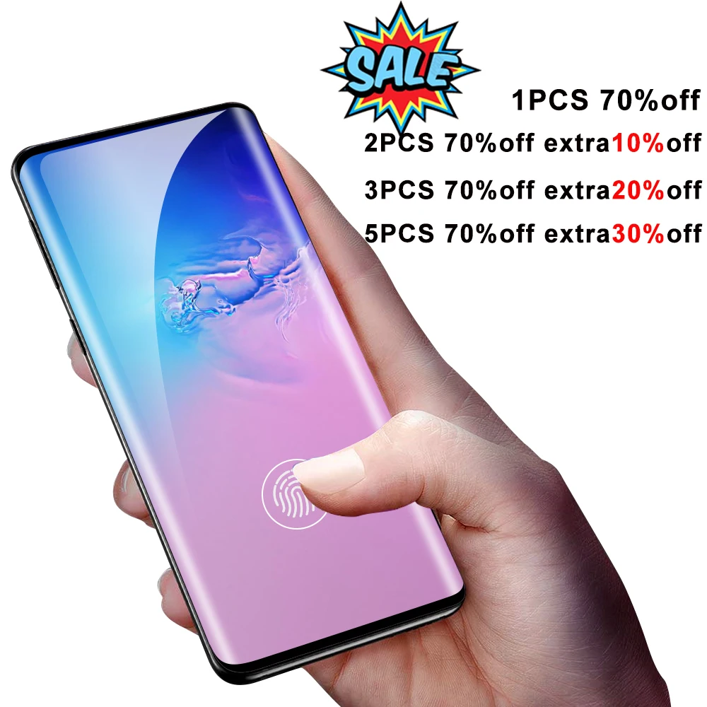 9D изогнутая полная Защита экрана для samsung Galaxy S8 Plus S9 S10 S10E 4G Note 8 9 10 Pro закаленное