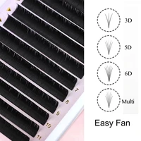 eyelash extension easy fanning blooming lashes self making flowering fast fans eyelashes bloom thick faux easy fan lashes