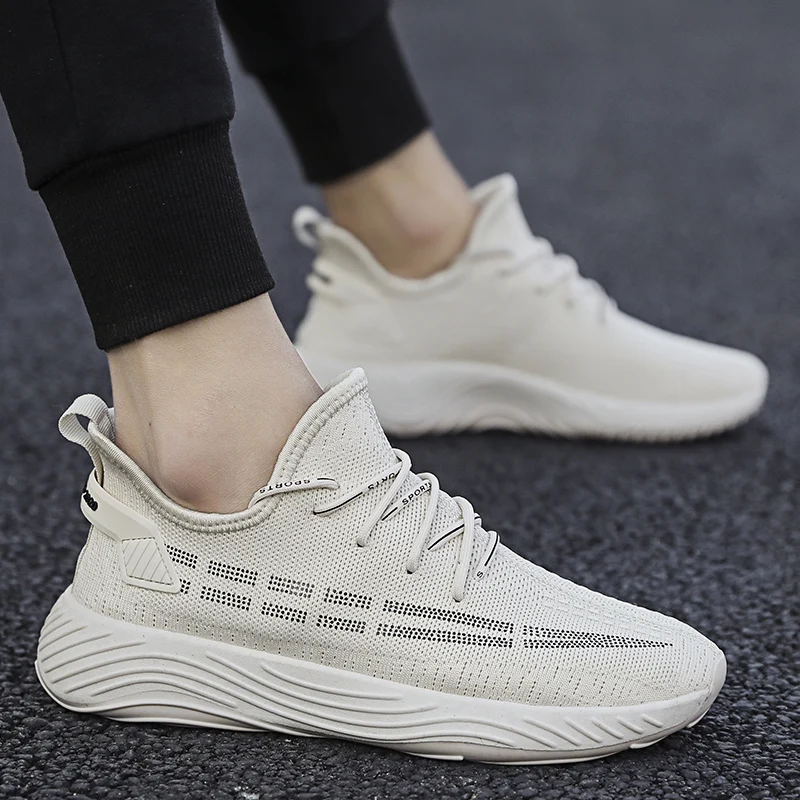 

High quality Brand Men Casual Shoes Hot sale Spring Autumn Casual Shoes Men Breathable Fashion Black Casual Men Shoes White