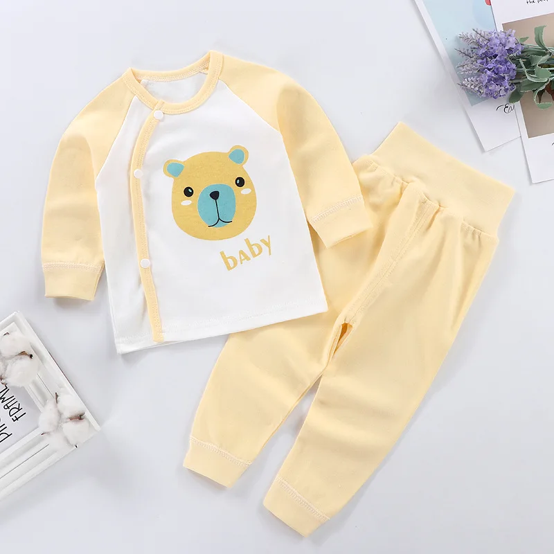 Baby Clothing Set medium Autumn Baby Boys Girls Clothes Sets Cute Toddler Girl Clothing Long Sleeve Tops + High Waist Pants Outfits Cotton Baby Pajamas baby clothing set essentials