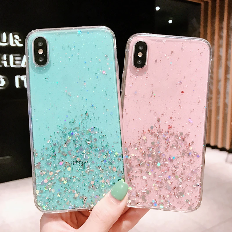 Милый чехол с блестками для Huawei Honor 9 8 8X V10 V20 P30 P20 P10 Pro Коврики 20 10 Y9 2019 Nova 2S 3i 3 4