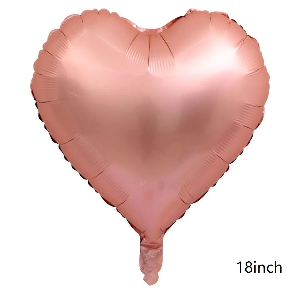 10pcs champagne gold 18 дюймов красный металлик сердце рубиновый Агат красный шар Свадьба комната День Святого Валентина украшения дата 10 ''красный гранат красный шар Вечерние - Цвет: 10pcs champagne gold