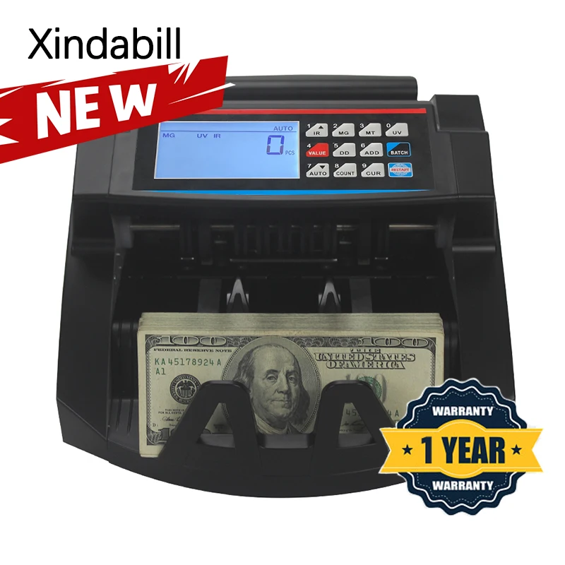 Big screen Bill counters money counting machine UV/MG fake money detector note counting machine XD-2100