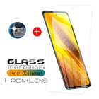 Защитное стекло 2 в 1 для Xiaomi Poco X3 NFC, Защитное стекло для экрана Xiaomi Poco X3 NFC, закаленное стекло премиум-класса HD