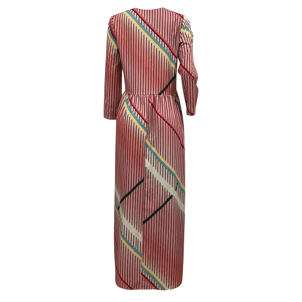 Женское вечернее платье с длинным рукавом SAGACE длинное макси v-образным вырезом 2020