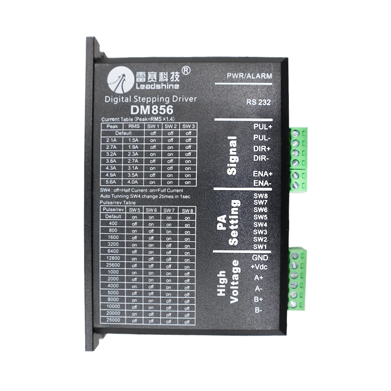 DM856 оригинальный контроллер шагового двигателя 57 86 Цифровой Драйвер 20 80 В