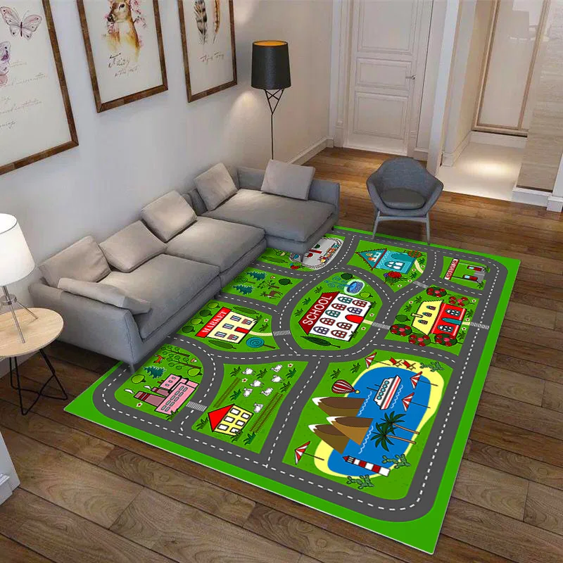 Новая дорожная карта детский игровой коврик для гостиной спальни ползающий