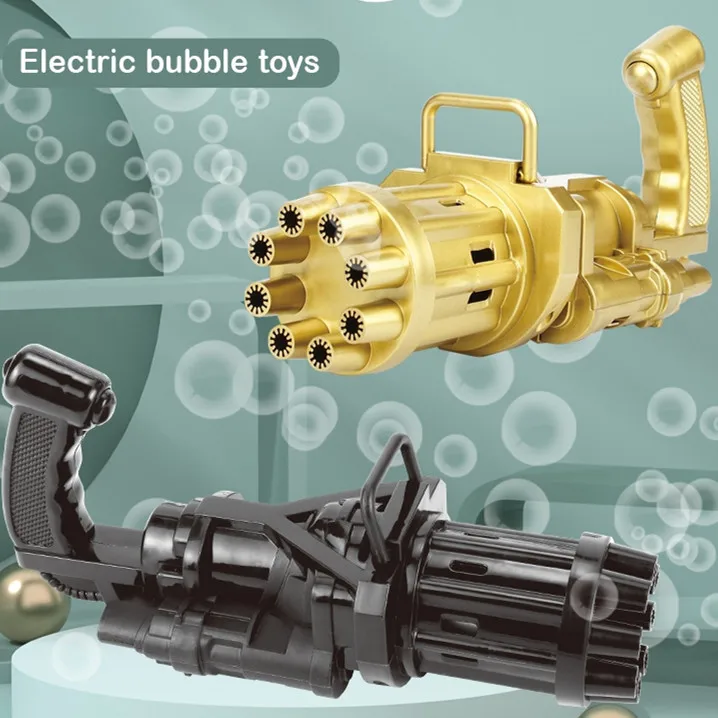 

Kids Automatic Gatling Bubble Gun Toys Summer Outdoor Soap Water Bubble Machine Electric Bubble Blower Wedding Toys For Children