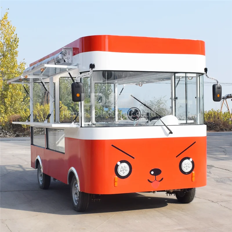 

Electric Food Truck Street Mobile Fast Ice Cream Cart Fruit Trucks Custom Food Kiosk Trailer Mobile Kitchen For Sale