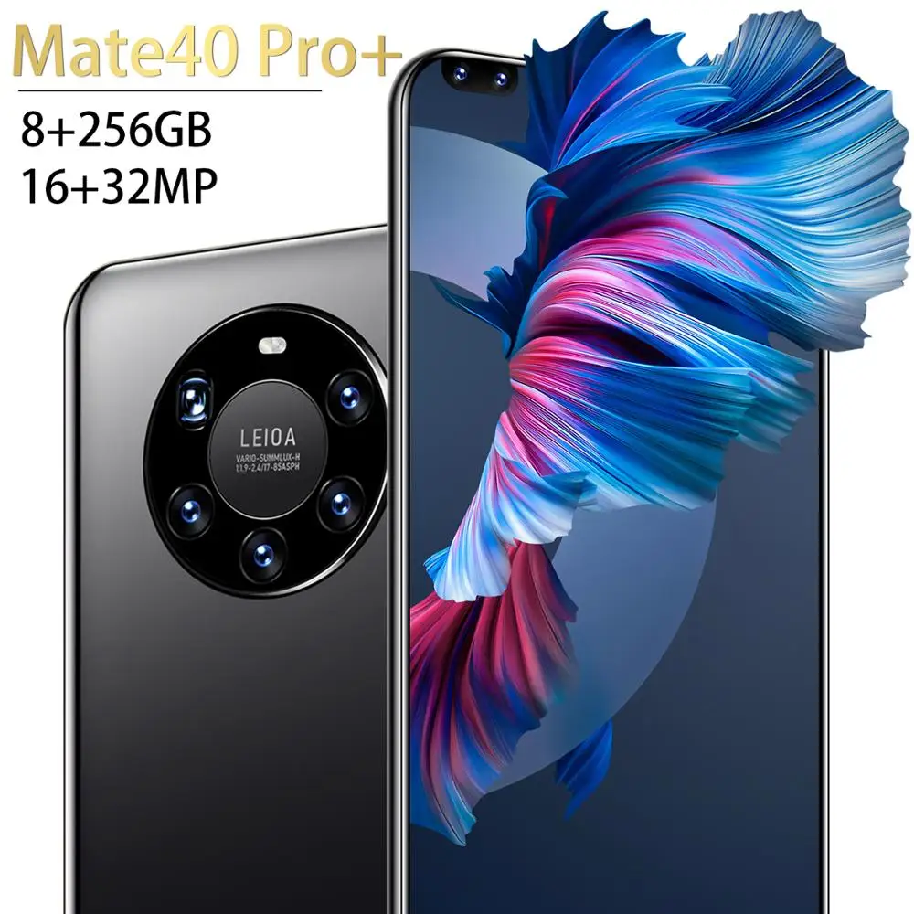 

Mate40 Pro+ HUAWE Global Version Smartphone 7.3Inch Full Screen Deca Core 6000mAh 12GB 512GB 4G LTE 5G Network Mobile Phone