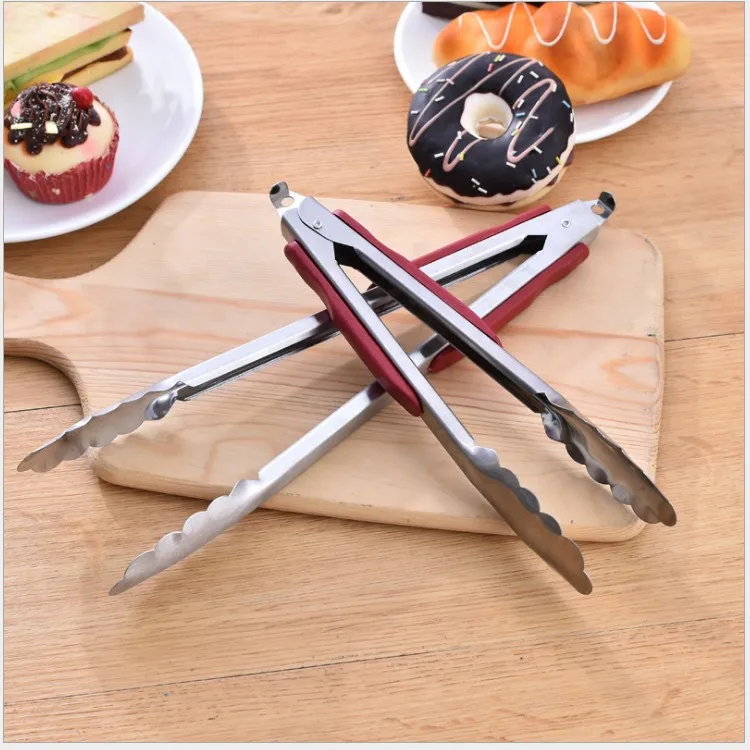 

Stainless Steel Food Clip Household Bread Clip Buffet Food Clip Barbecue Clip Kitchen Gadgets