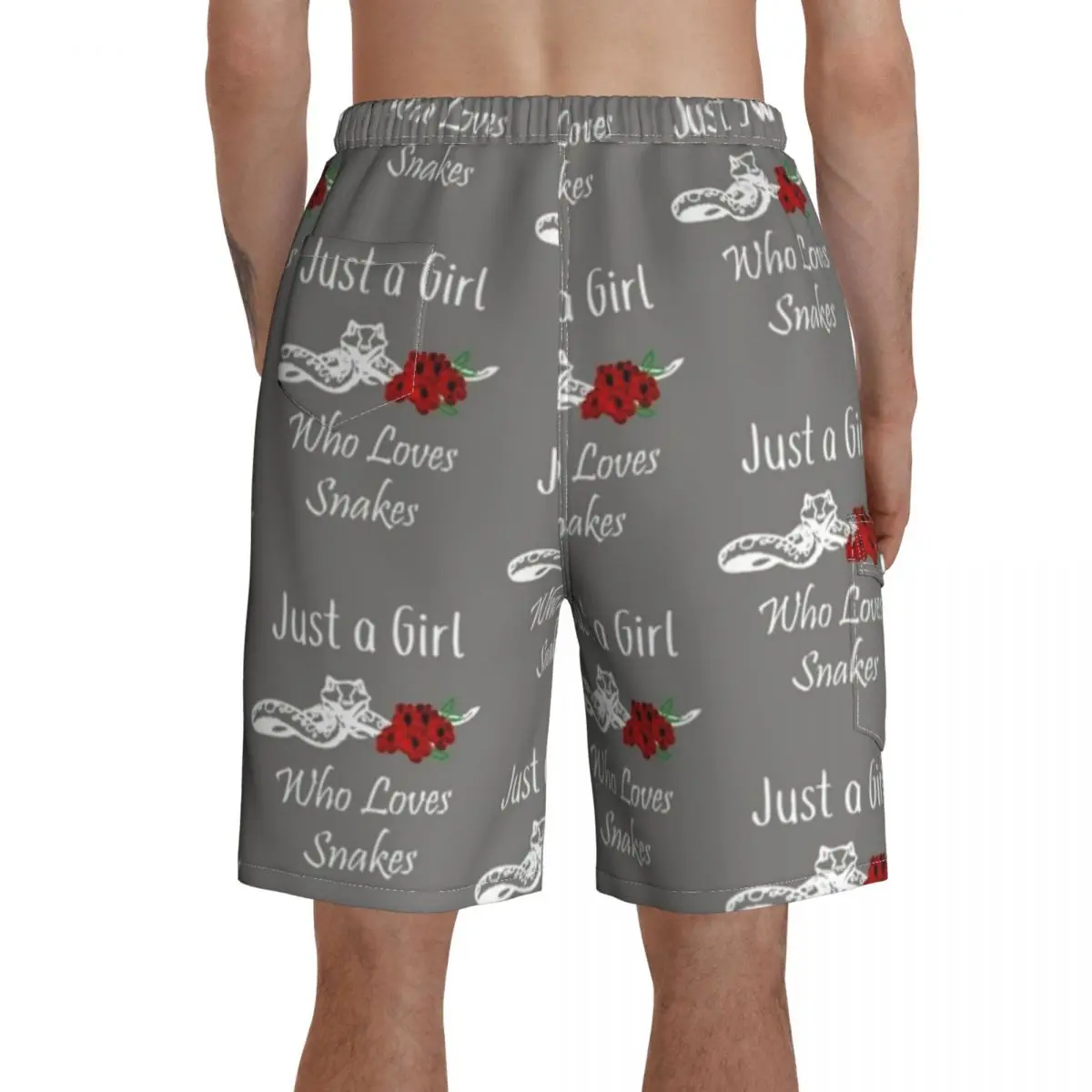 

Snake Board Shorts Polyester Swimming Trunks Bathing Pattern Men Swim Trunks