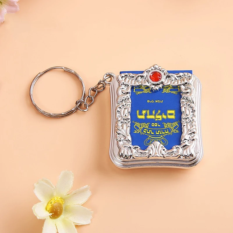 

Israel Mini Judaism Hebrew Bible Real Paper Can Read Pendant Key Chains Fashion Religious Jewelry Gifts Abs Keychains 4*4.5cm