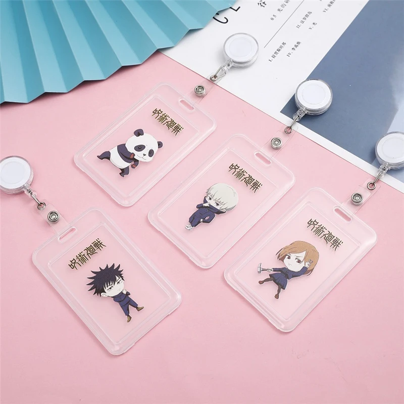 

Anime Jujutsu Kaisen Gojo Satoru Cosplay Props Unisex Student ID Card Cover School Food Card Pass Gym Stretchable