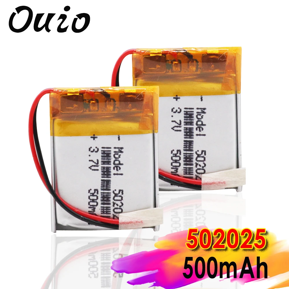 1/2/4 штук Перезаряжаемые литий-полимерный аккумулятор 3 7 v 500 мА/ч 502025 Батарея для PSP