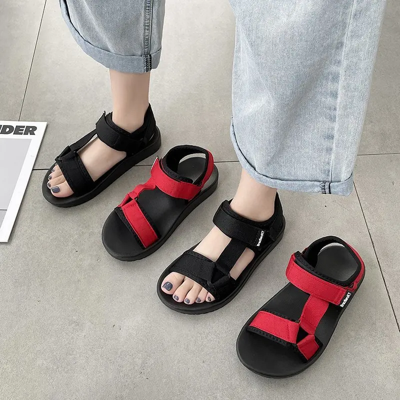 

2021 Women's Shoes Fashion Women Sandals Summer Comfortable Soft Ladies Round Head Comfortable Flat Sandals Plus Size 36-41