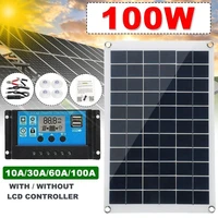 100w solar panel kit solar cell 18v5v usb solar panel with controller for car yacht battery boat charger outdoor battery supply