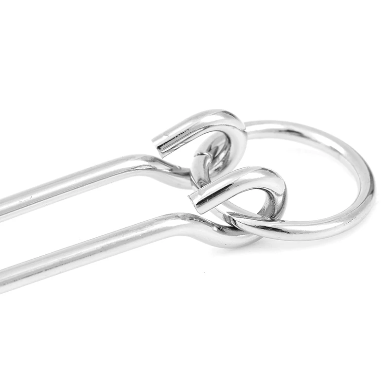 Rompecabezas de Metal con letras A y anillo, juego de rompecabezas para adultos y ni&ntilde;os-1