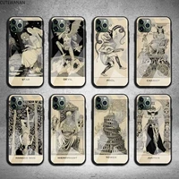 fool tarot card meanings phone case tempered glass for iphone 12 11 pro max mini xr xs max 8 x 7 6s 6 plus se 2020 cover