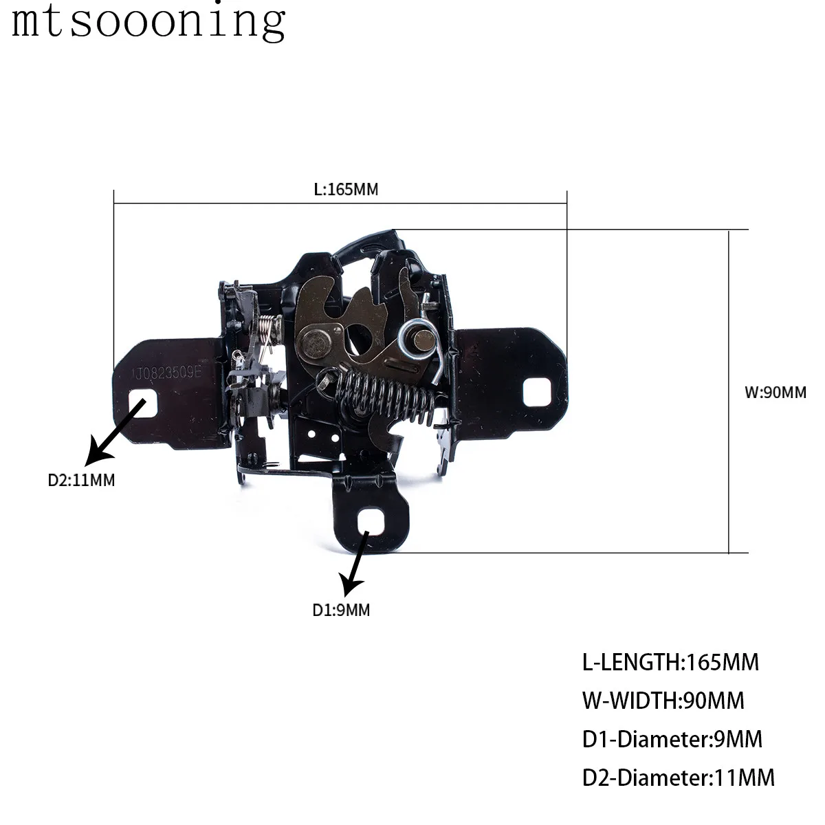 Mtsooning капот защелка замок Ловушка с ручкой тяги ремонтом набор инструментов для