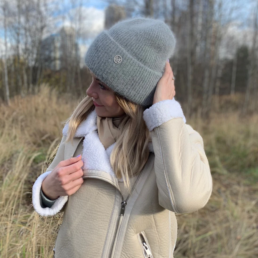 

Warmer Rabbit Fur Winter Soft Beanies Women Multicolor Gentle and Comfortable Hat Christmas Gift Knitting Beanie Cashmere Cap