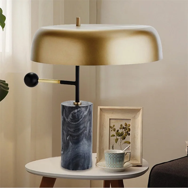 

86LIGHT Contemporary Table Lamp Design LuXury Black Desk Light Home LED Marble Decorative For Foyer Living Room Office Bedroom