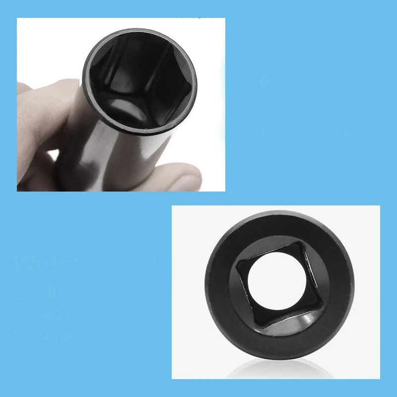 

Electric Wrench Opening Hex Sleeve Spanner Shelf 1/2 Inch Drive Deep Impact Socket Metric Pneumatic Socket Car Repair Tools