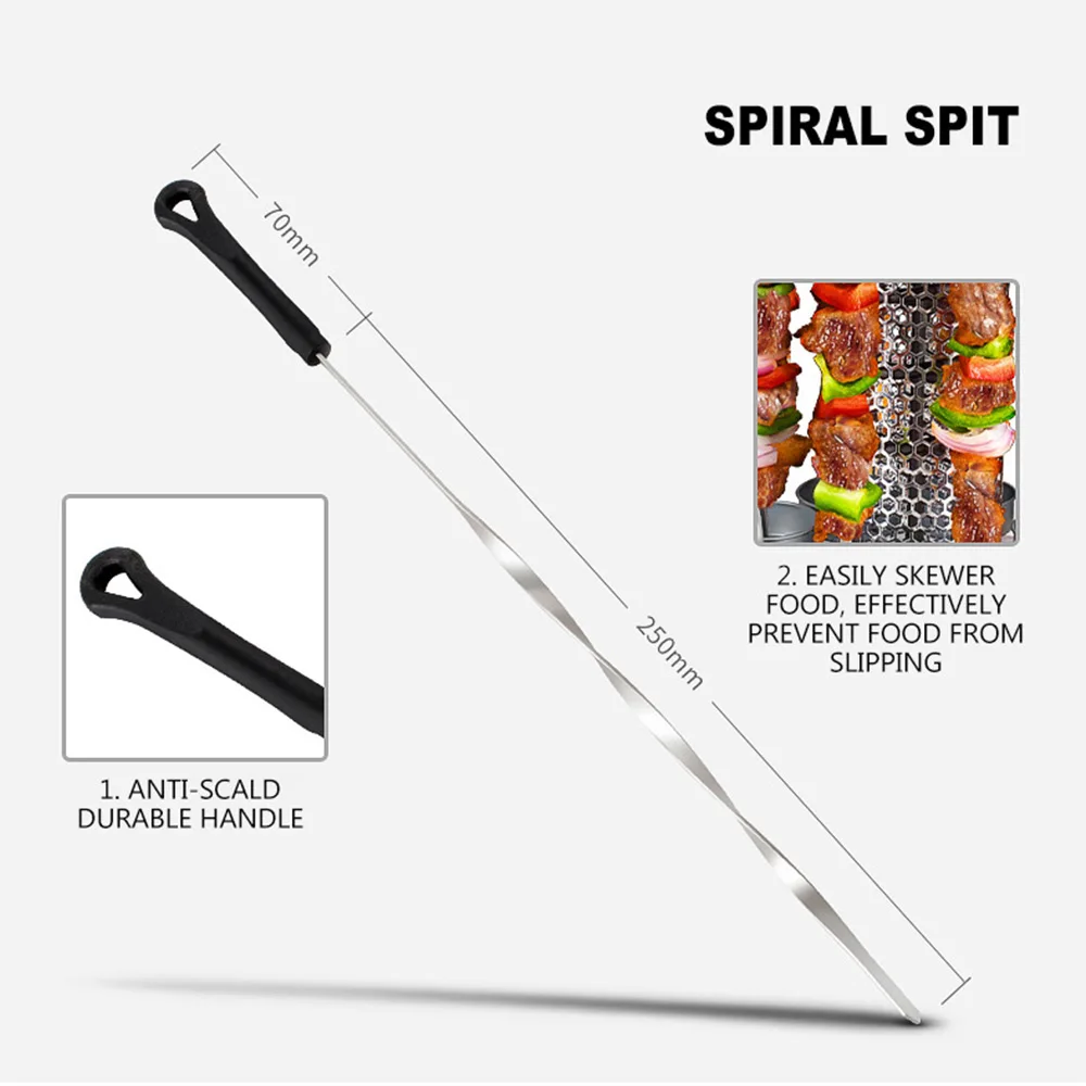 electric smokeless skewers timing barbecue machine ml1310t free global shipping