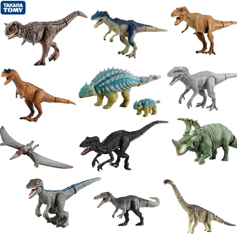 

Kawaii TAKARATOMY Jurassic World Model Series Tyrannosaurus Rex Soft Rubber Dinosaur Simulation Animal Model Toy
