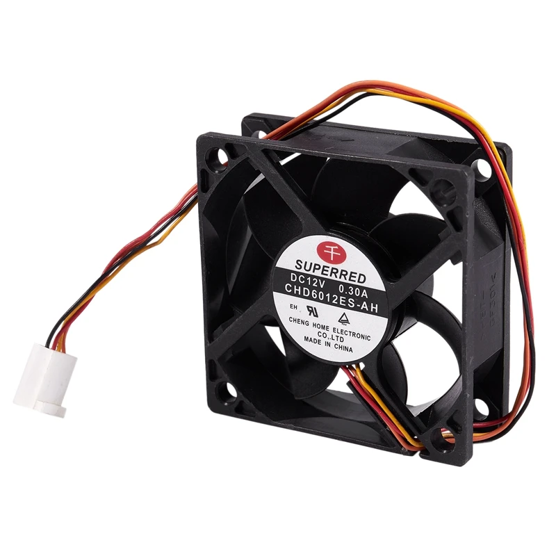 

DC 12V 0.3A 60mm 4 Pin Connecter PC Computer Case Fan CHD6012ES-AH