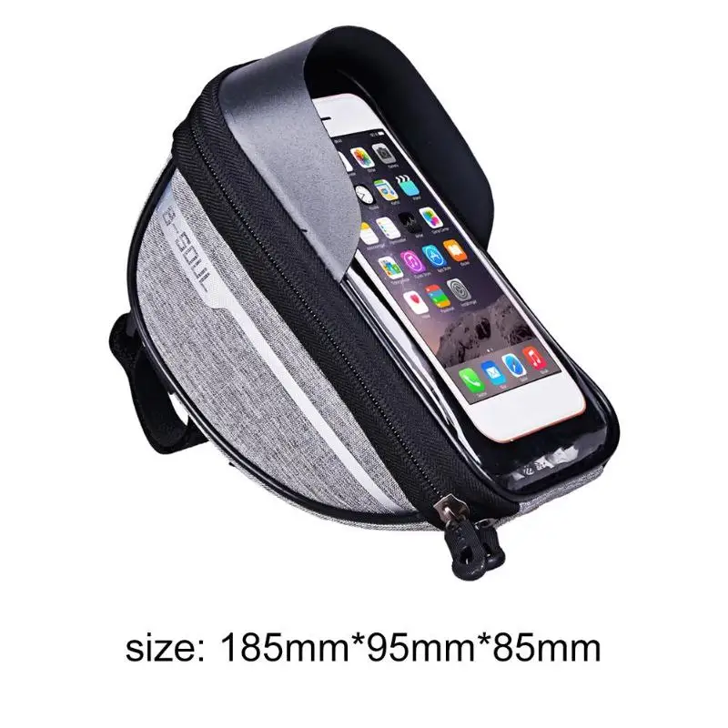 Сенсорный экран MTB велосипедная Рама Передняя труба сумка Прочный Велоспорт смартфон Паньер необходимые аксессуары для велоспорта