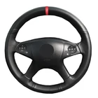 Ручное шитье чехол рулевого колеса автомобиля Обёрточная бумага Volant для Mercedes Benz W204 c-класс 2007 - 2009 2010 C280 C230 C180 C260 C200 C300