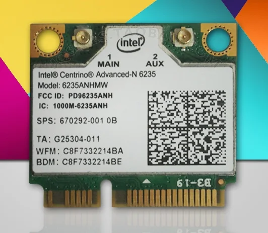 

Новинка для Intel Centrino Advanced-N 6235 6235ANHMW Half MINI PCI-E 300M WIFI для Bluetooth4.0 беспроводная карта 2,4 ГГц/5,0 ГГц