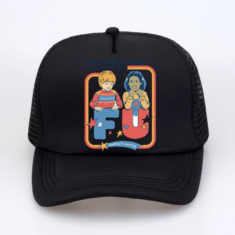 Мужская винтажная бейсболка с принтом в стиле унисекс | Аксессуары для одежды